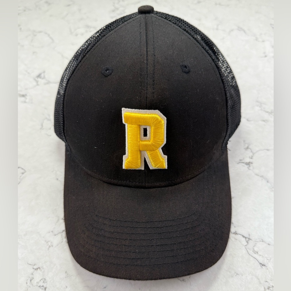 Black Hat Cap with Yellow R Logo